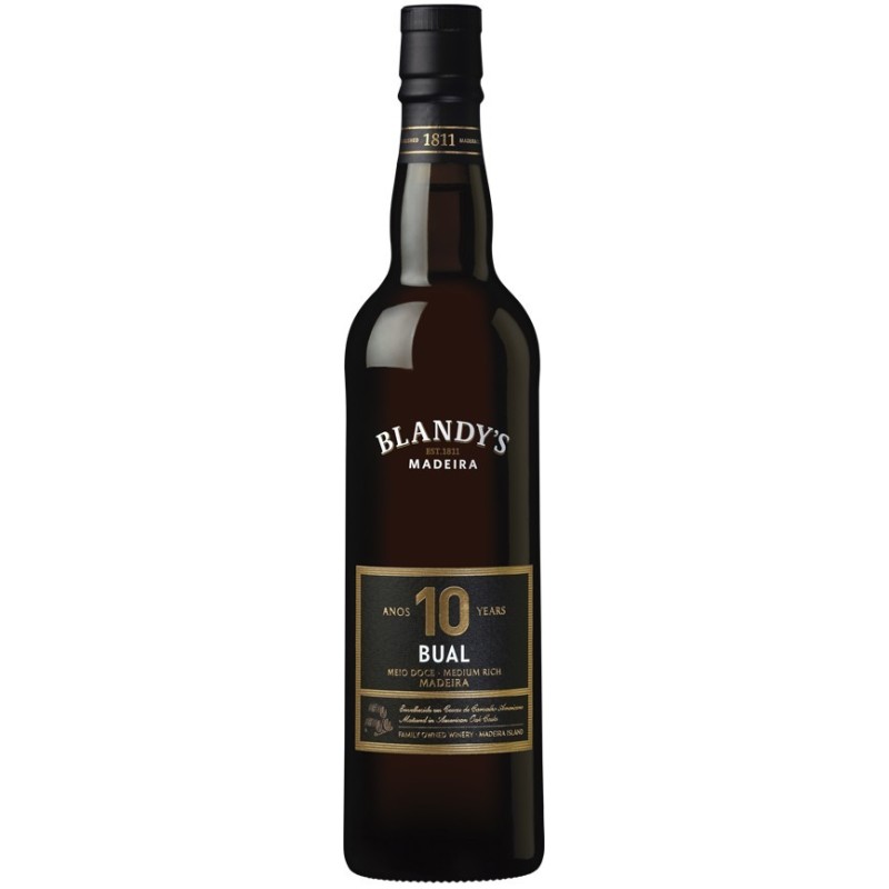 Blandy's 10 Ans Bual Madère Vin (500 ml)