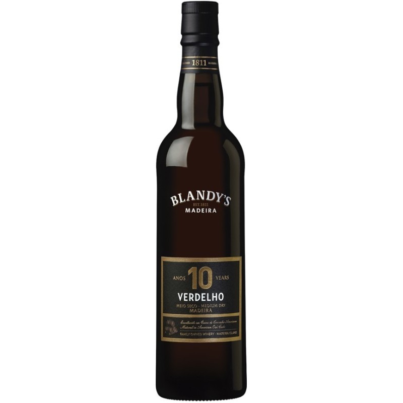 Blandy's 10 Ans Verdelho Madère Vin (500 ml)