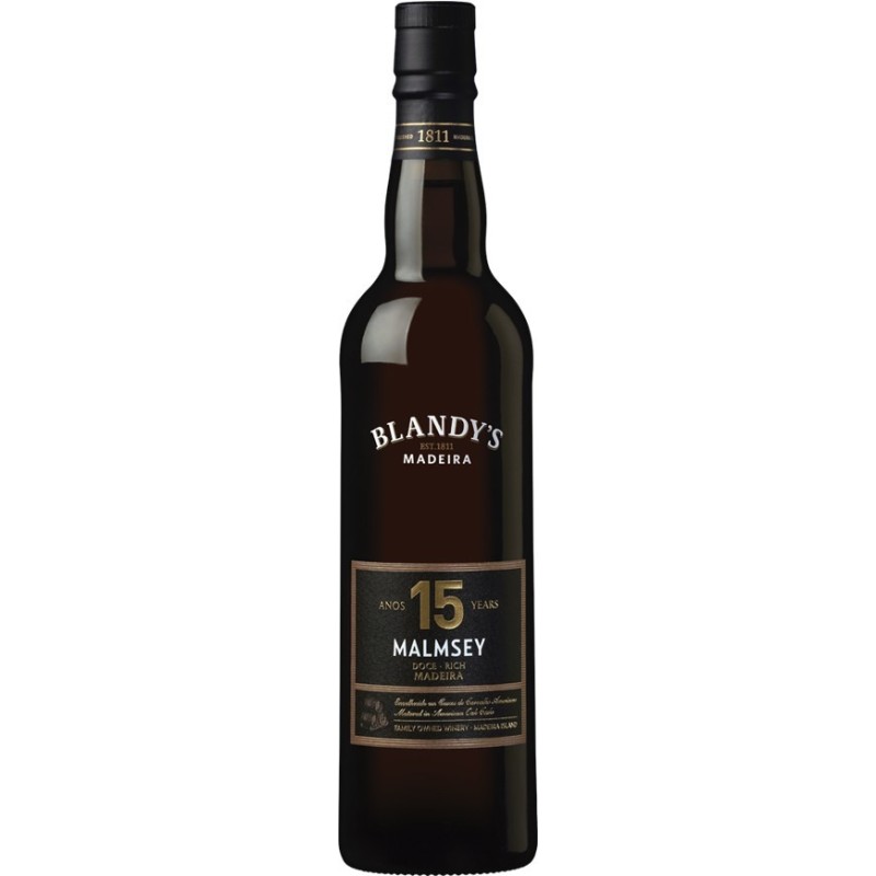 Blandy's 15 Years Rich Malmsey Madeira Wine (500 ml)